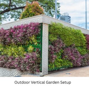 Outdoor Vertical Garden Setup 