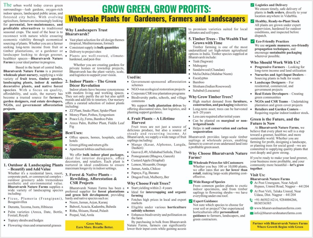 Grow Green. Grow Profits - Bharatvarsh Nature Farms