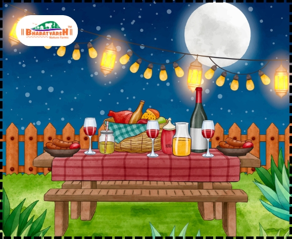 Backyard winter party ideas - Bharatvarsh Nature Farms
