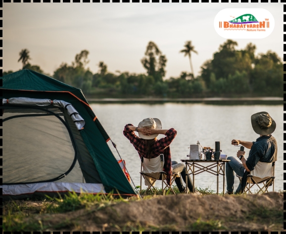 Lakeside camping experience - Bharatvarsh Nature Farms
