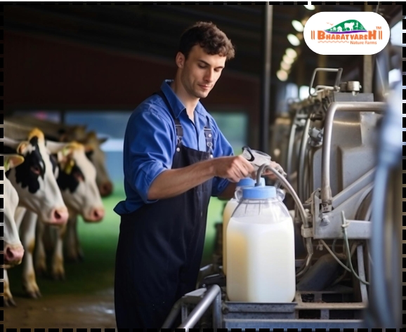 Organic dairy farming practices - Bharatvarsh Nature Farms